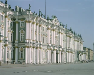 Ansicht der Südfassade vom Palastplatz, erbaut 1753-62